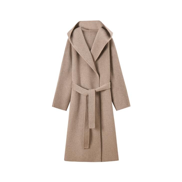 Coats | Womens Belted coat in wool and cashmere Clothing Coats