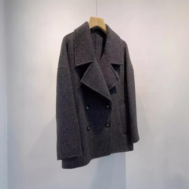 Coats | Womens Pebble peacoat in wool Clothing Coats