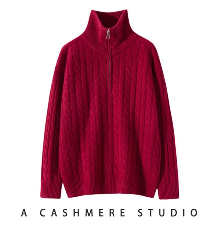 Knitwear | Womens V-neck sweater in cashmere Clothing Knitwear