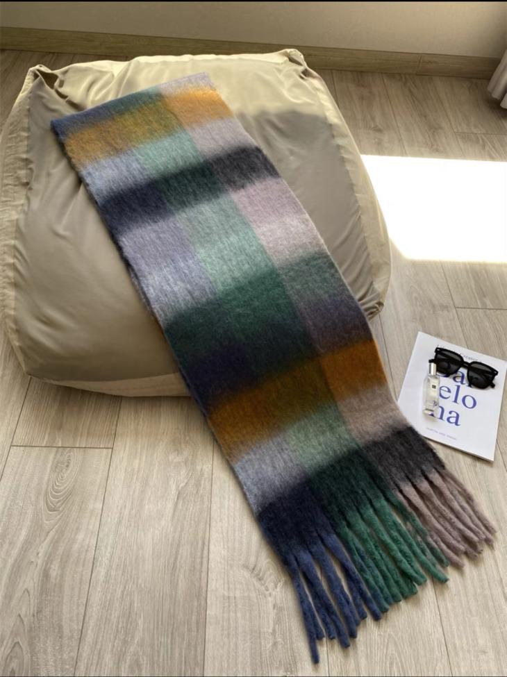 Scarves | Womens/Mens Stripe scarf in wool and mohair Accessories Mens