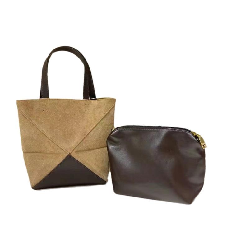 Tote & Top Handle Bags | Womens Large Puzzle Fold tote in shearling Bags Tote & Top Handle Bags