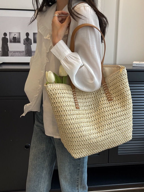 Tote & Top Handle Bags | Womens/Mens Fold Shopper in raffia Bags Mens