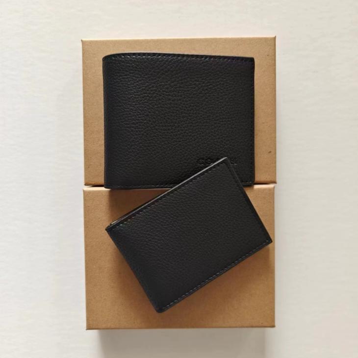 Wallets & Small Leather Goods | Mens Bifold coin wallet in soft grained calfskin Accessories Mens