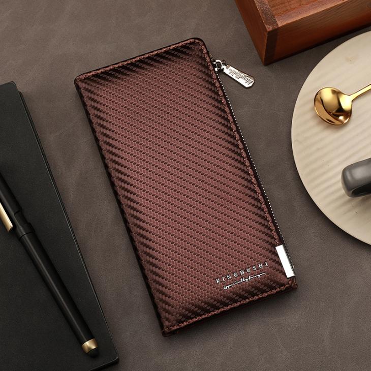 Wallets & Small Leather Goods | Mens Slim compact walllet in textured classic calfskin Accessories Mens