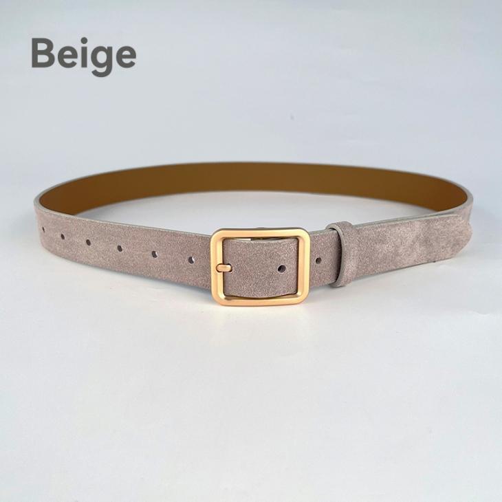 Belts | Womens Rounded soft belt in suede Accessories Belts