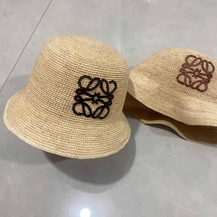 Hats & Beanies | Womens/Mens Bucket hat in raffia and calfskin Accessories Hats & Beanies